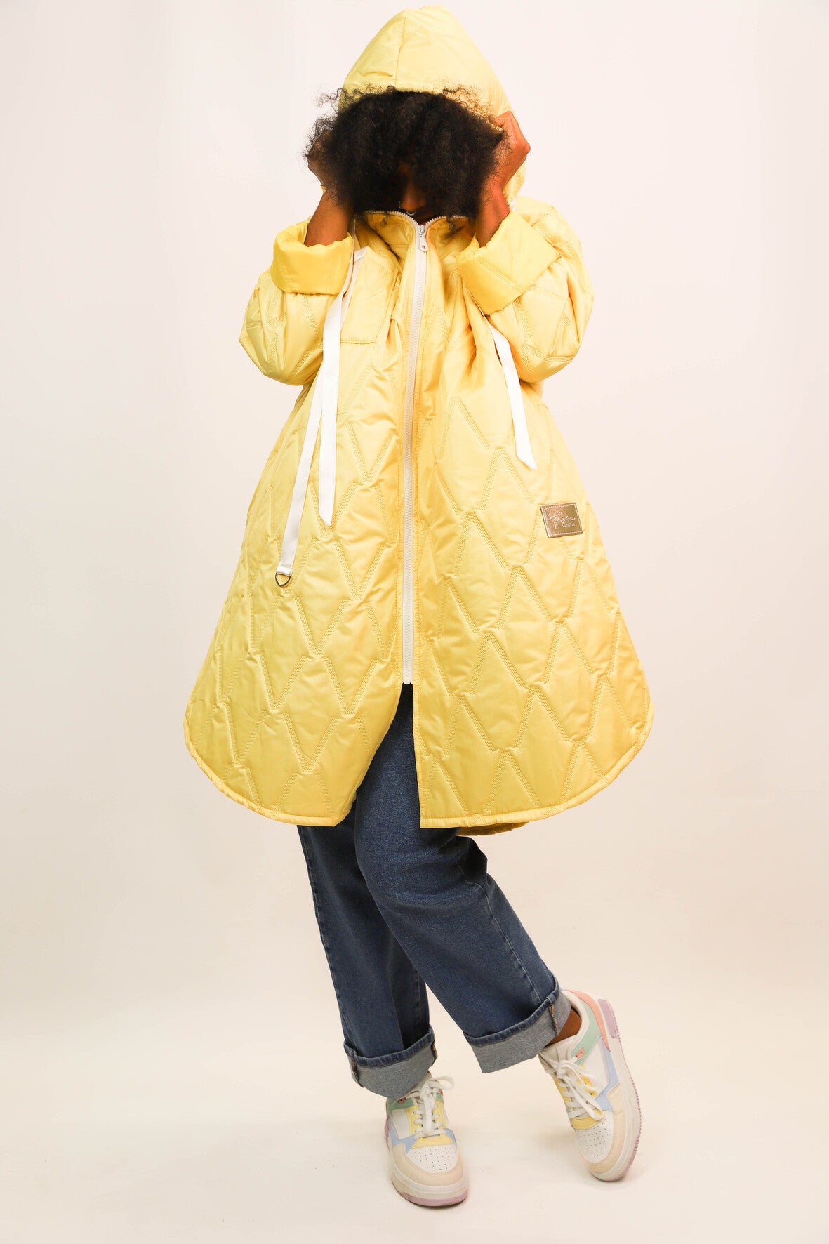 Veste matelassée jaune Fashion Collection Taille Unique - NEUF