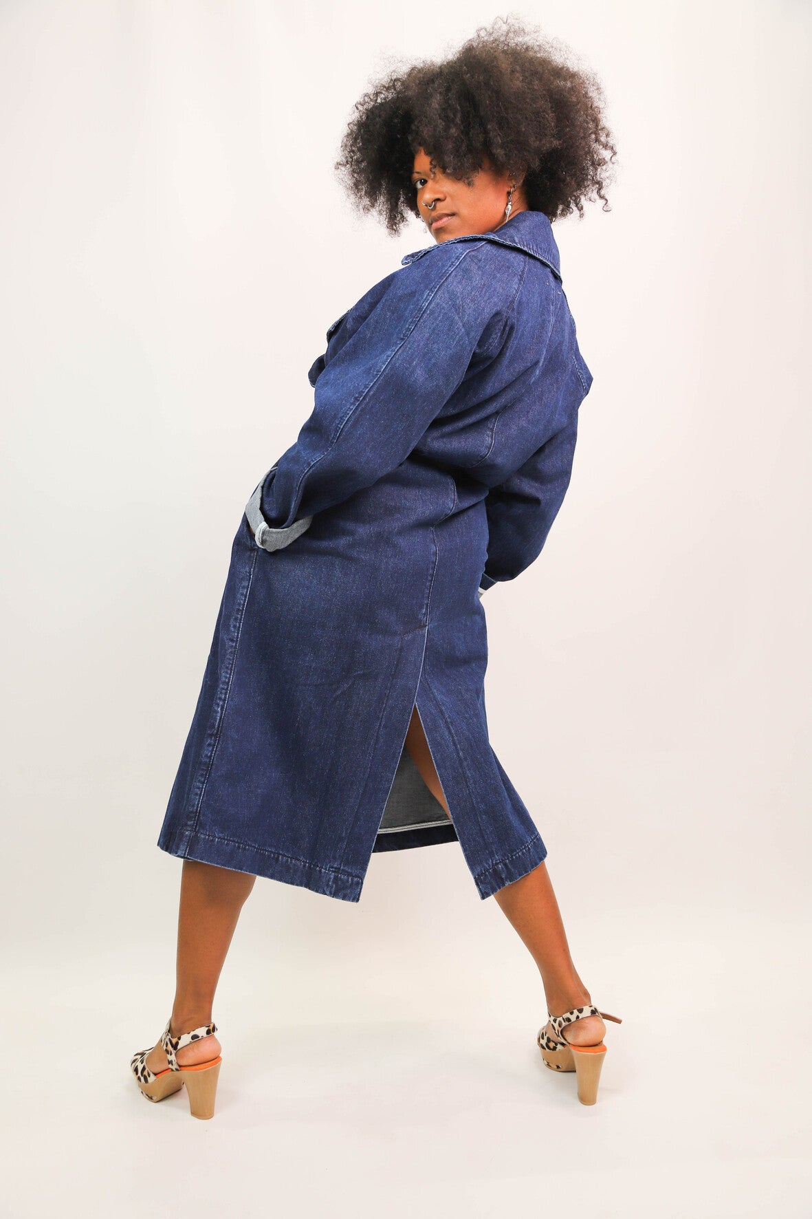 Trench bleu Gioya Taille unique - NEUF