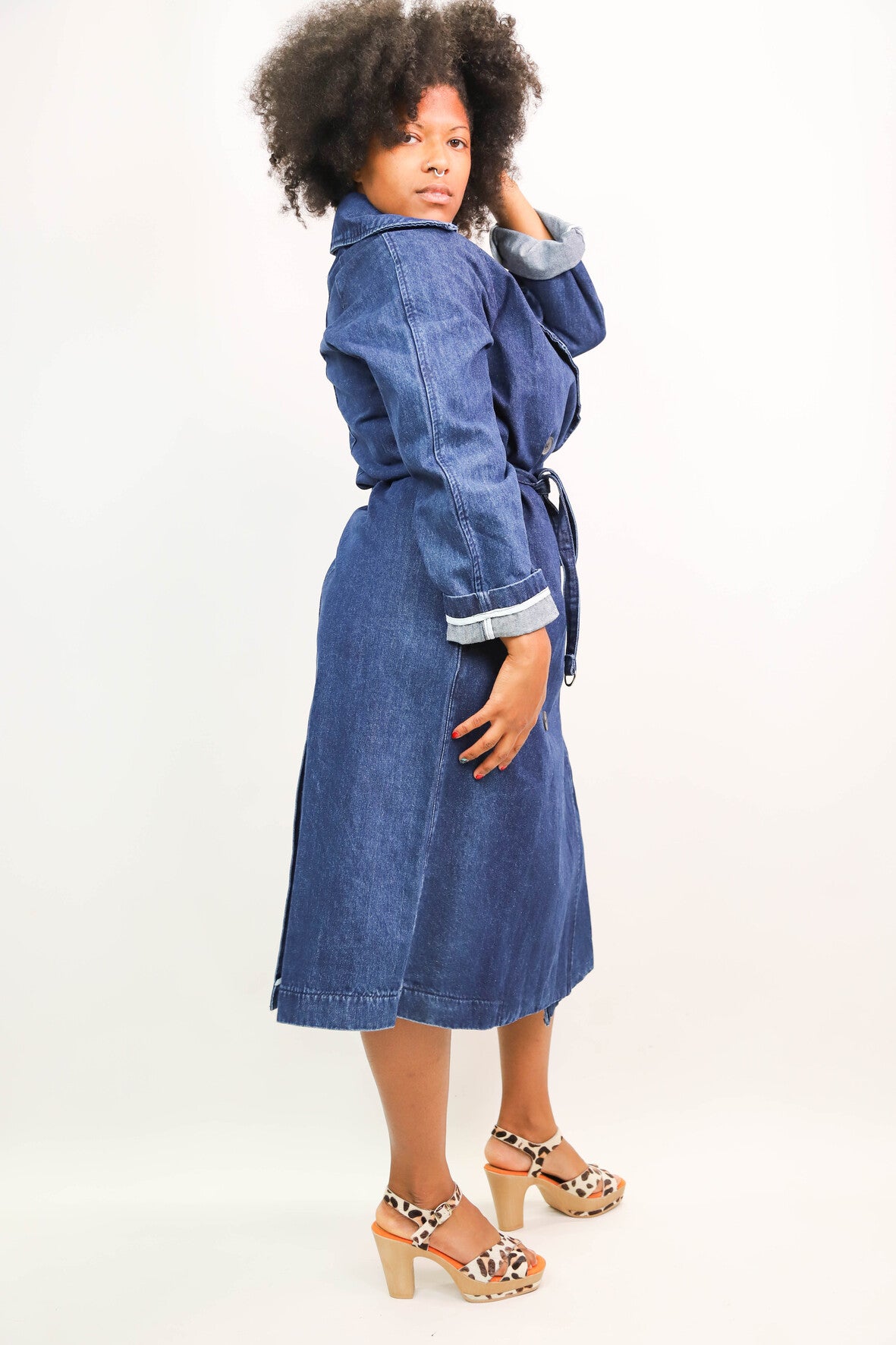 Trench bleu Gioya Taille unique - NEUF