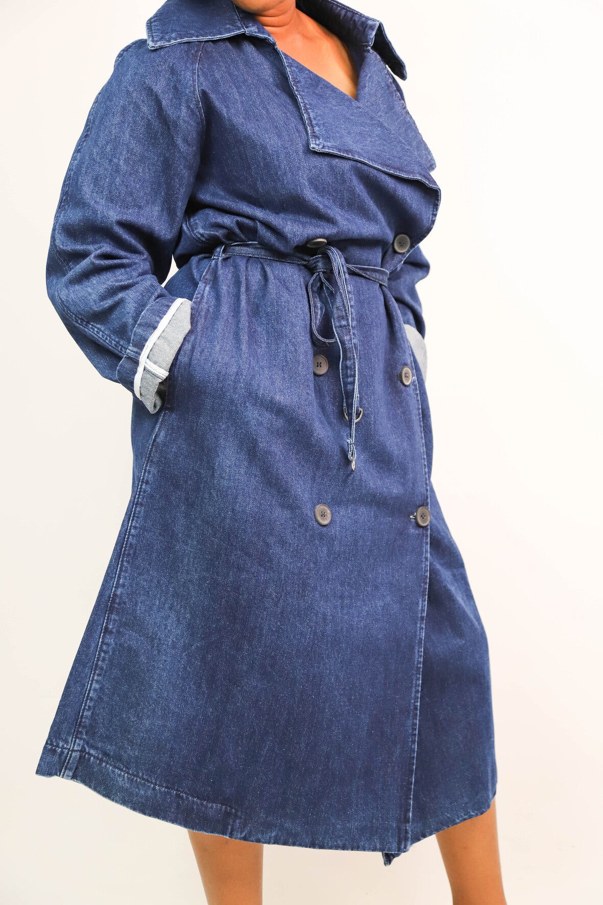 Trench bleu Gioya Taille unique - NEUF