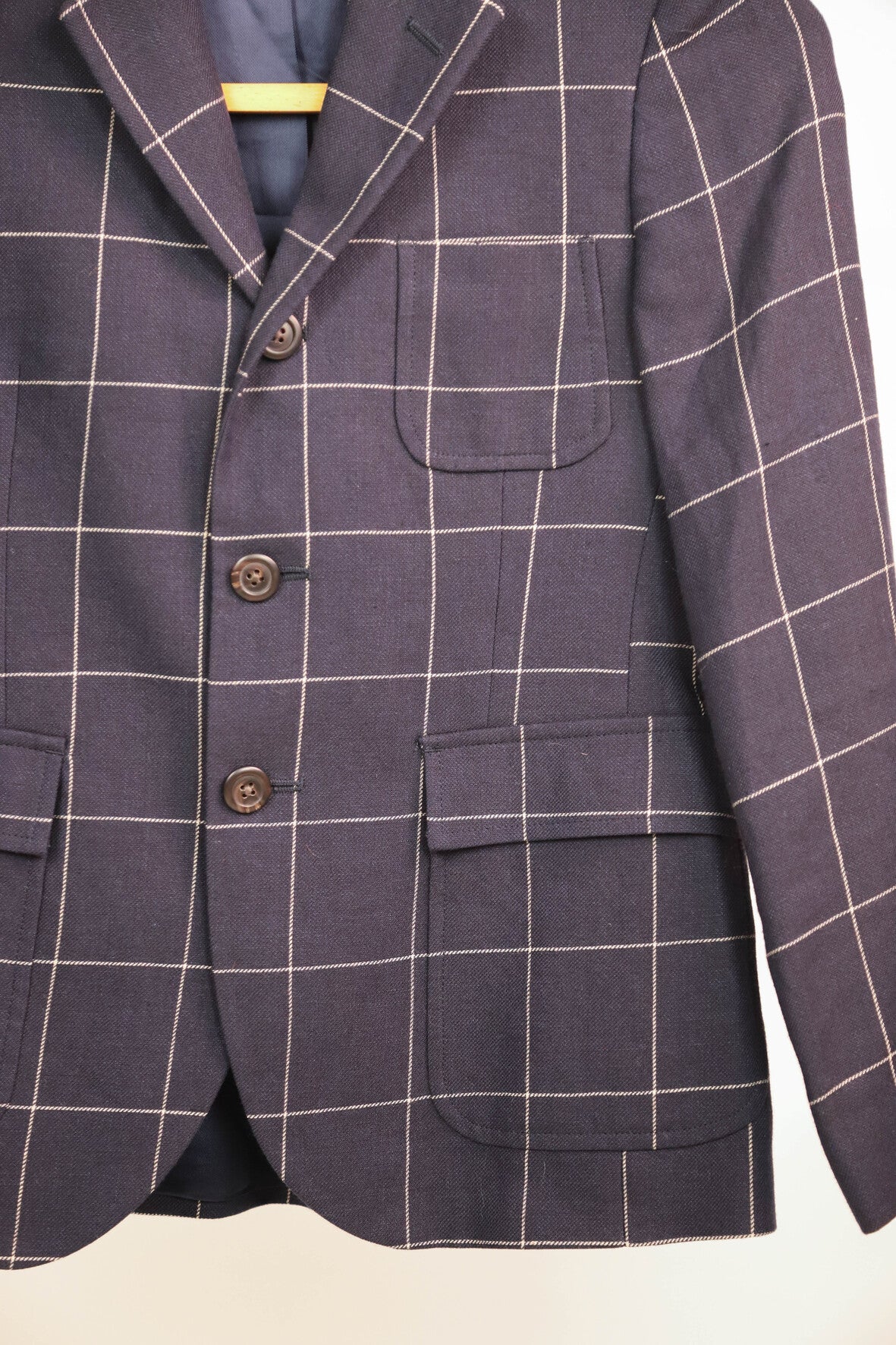 Veste Blazer a carreaux bleu Ralph Lauren Taille XS