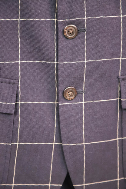 Veste Blazer a carreaux bleu Ralph Lauren Taille XS