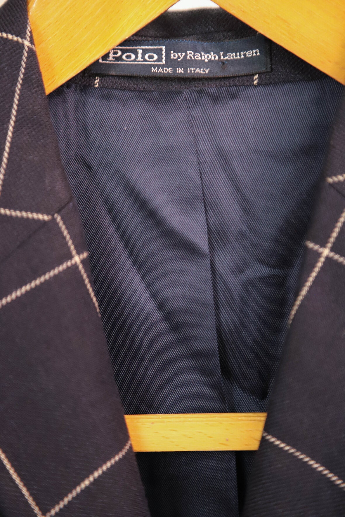 Veste Blazer a carreaux bleu Ralph Lauren Taille XS