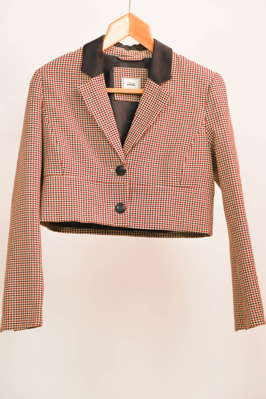 Blazer court à carreaux Pimkie Taille L