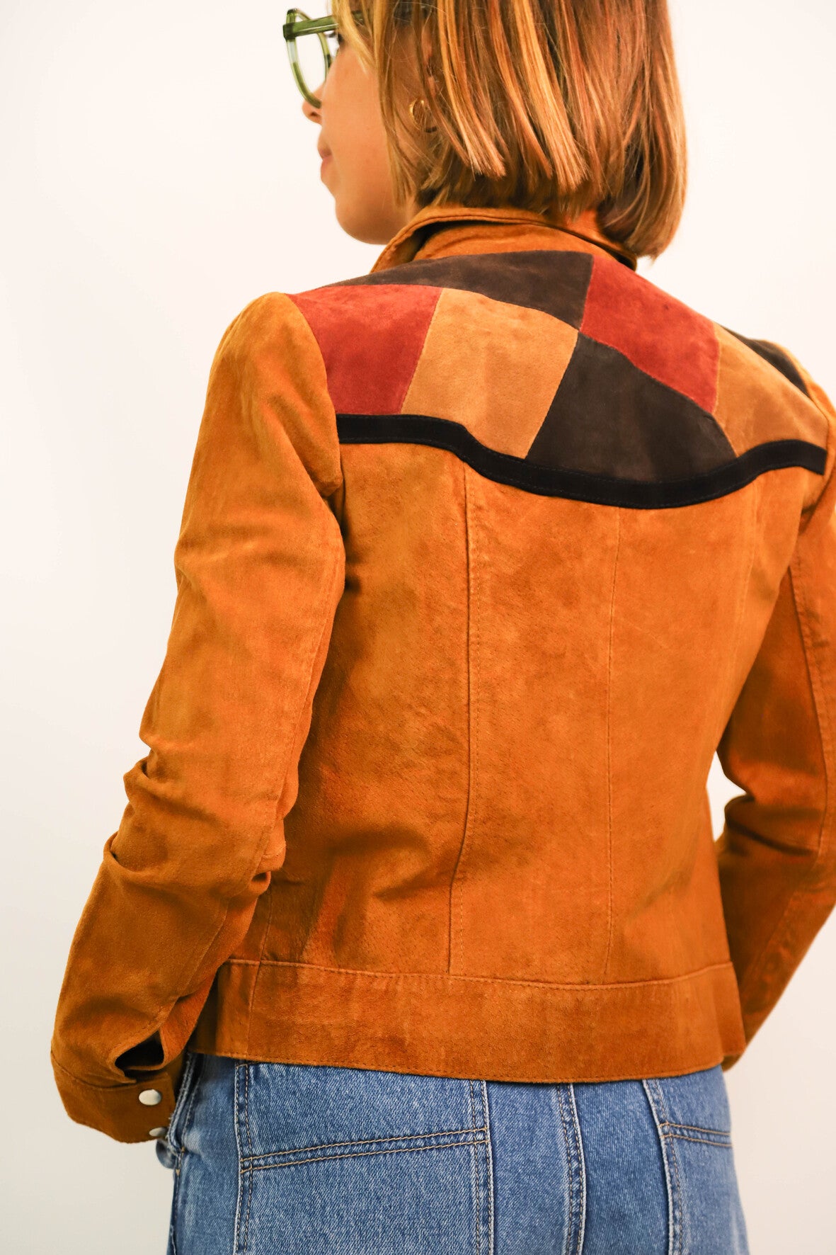 Veste courte camel Mango Taille XS