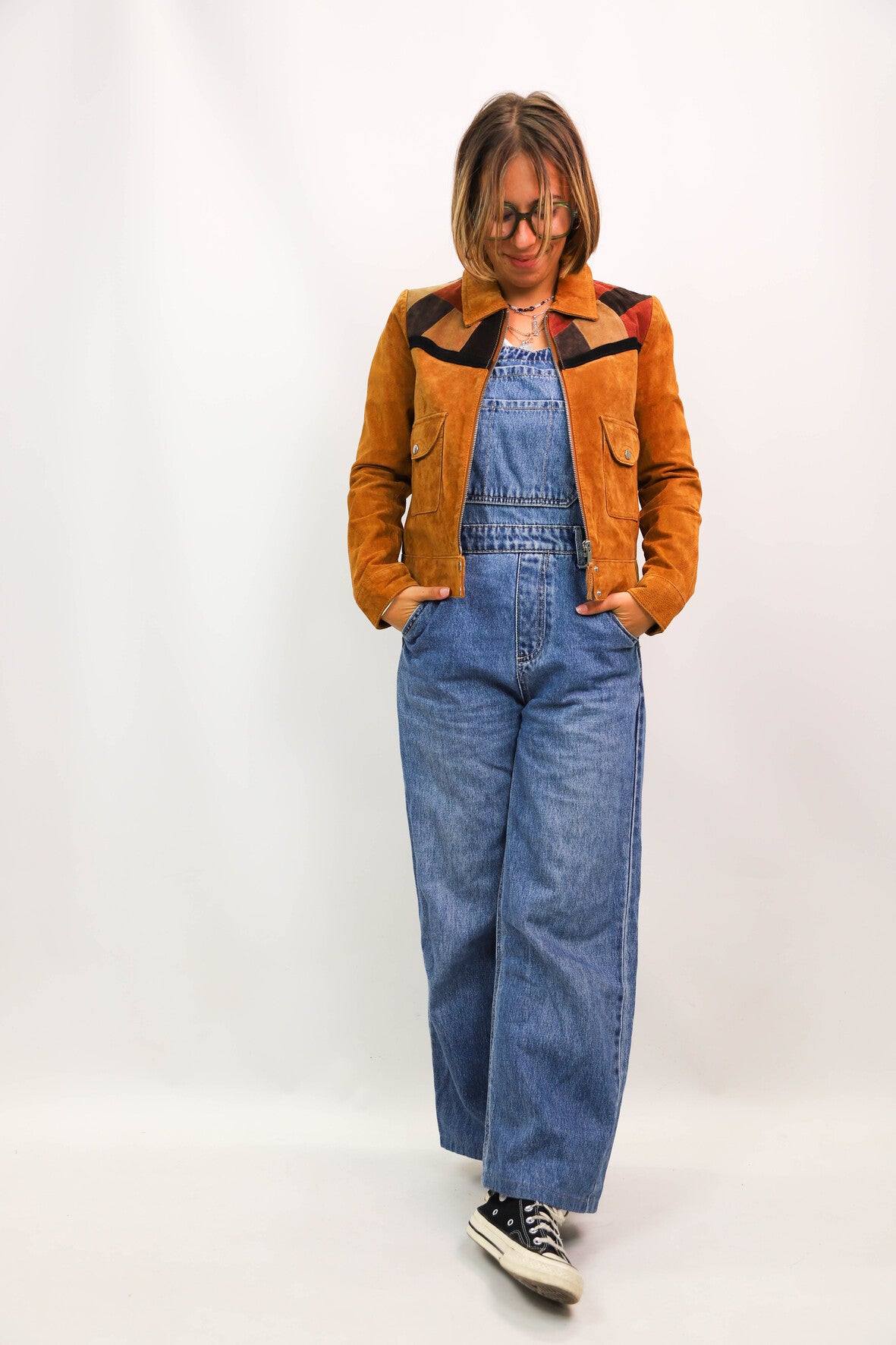 Veste courte camel Mango Taille XS