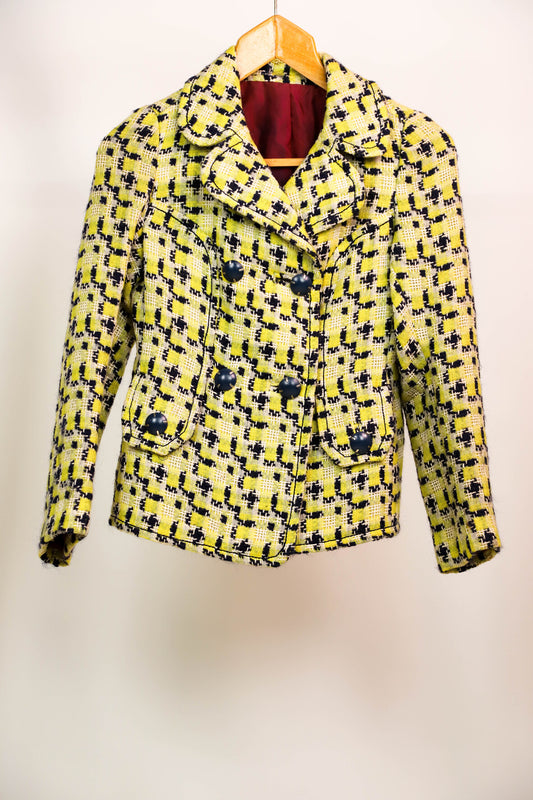 Blazer jaune et bleu Taille S