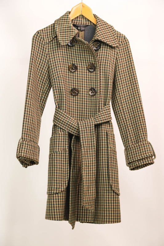 Manteau à carreaux Zara Taille S