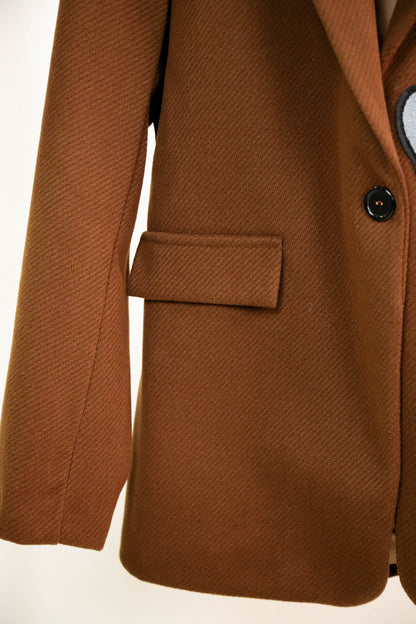 Veste blazer marron avec écusson ourson géant J&L  Taille Unique - NEUF