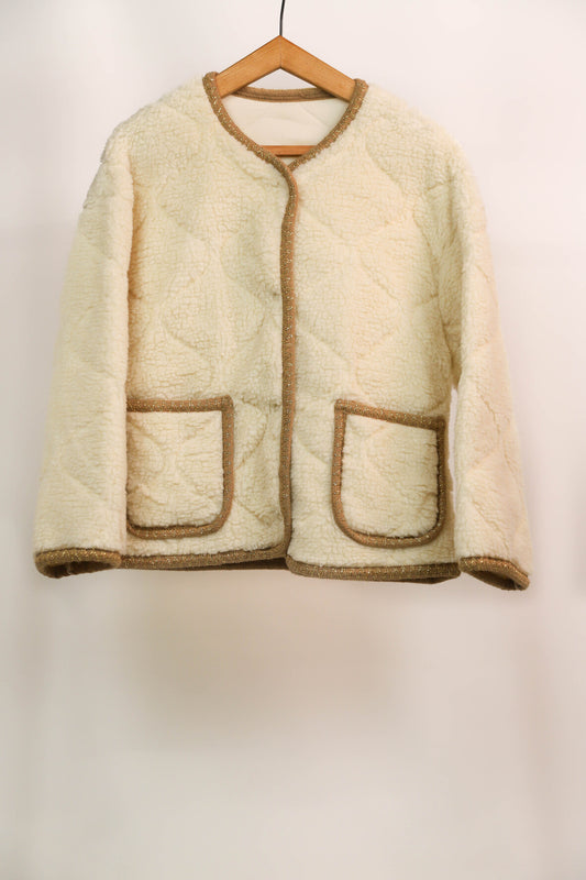 Veste crème et dorée Taille M