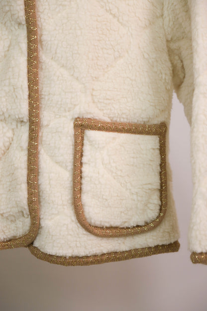 Veste crème et dorée Taille M