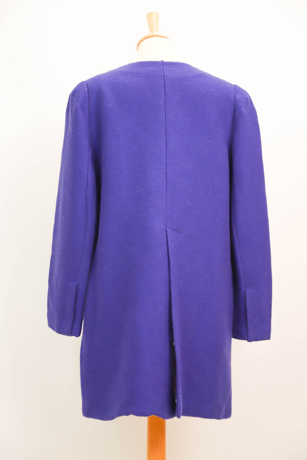 Manteau violet coupe droite Sophie T Taille L
