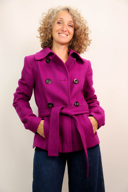 Manteau violet Zara Taille S