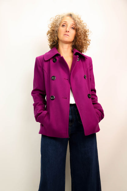 Manteau violet Zara Taille S