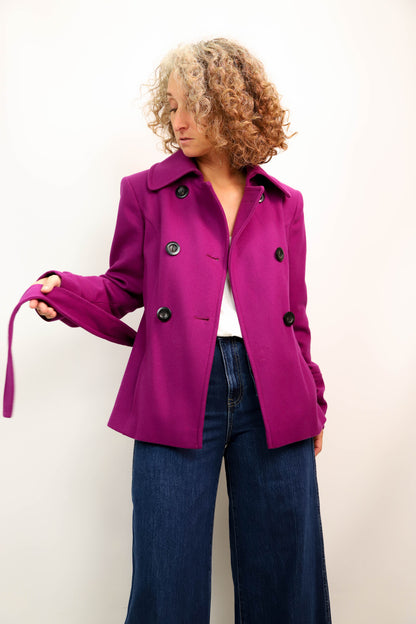 Manteau violet Zara Taille S