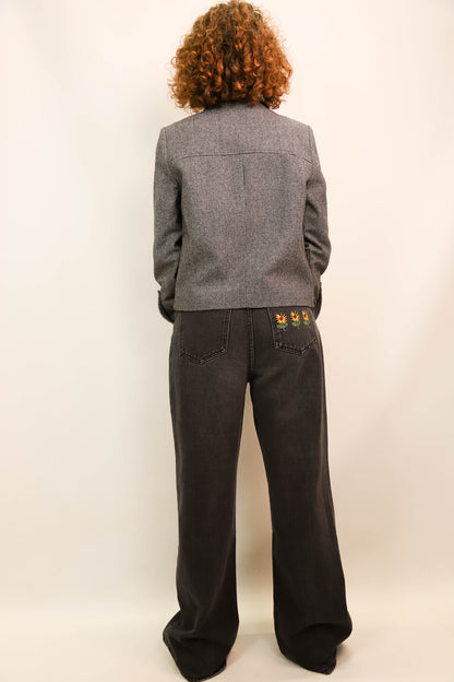 Jean large noir Taille M