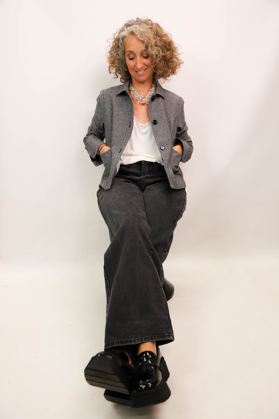 Jean large noir Taille M