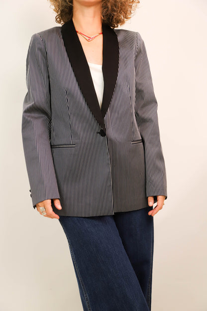 Veste blazer rayée bleu Claudie Pierlot Taille M