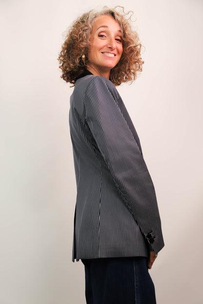 Veste blazer rayée bleu Claudie Pierlot Taille M