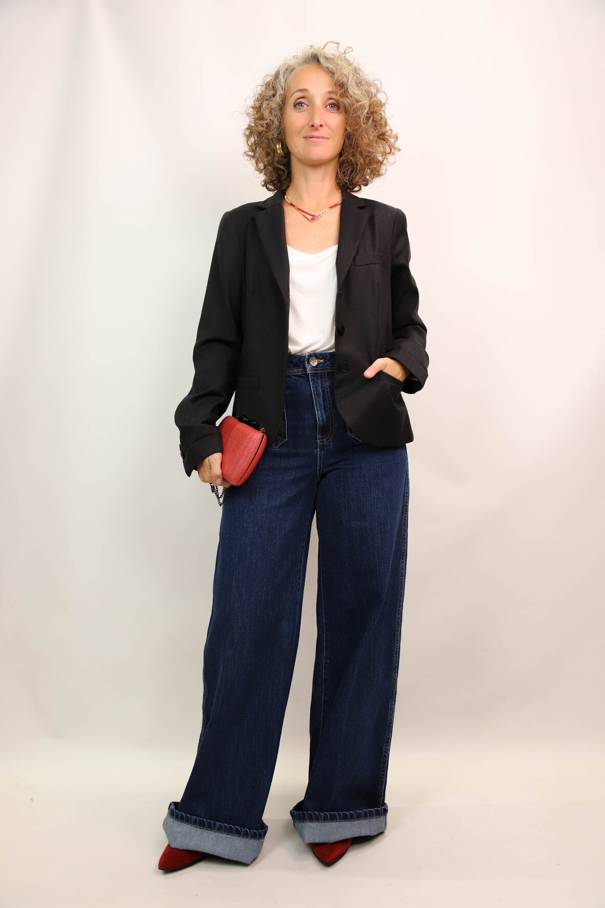 Blazer gris anthracite Agnes B Taille M