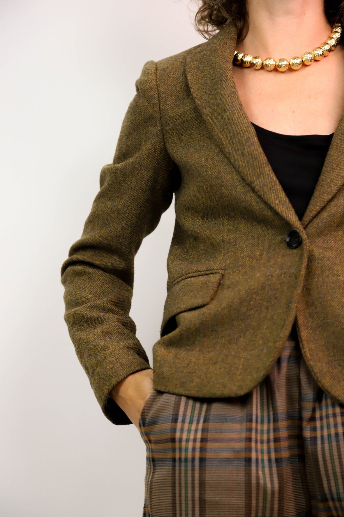 Blazer vert Mango Taille XS