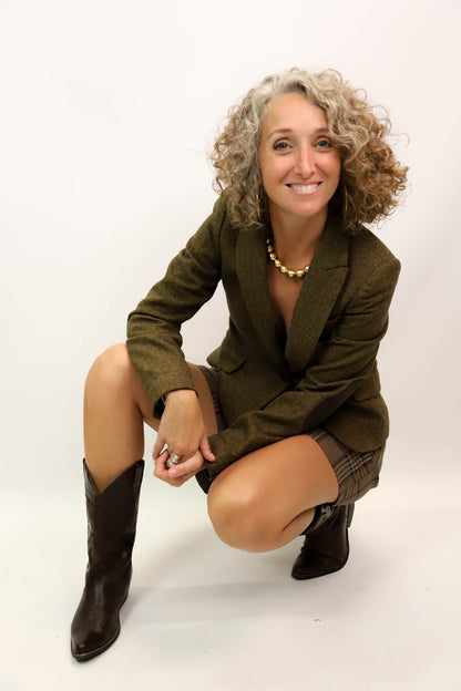 Blazer vert Mango Taille XS