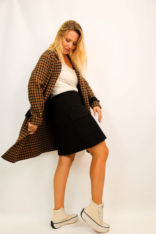 Jupe en feutre noire Vero Moda Taille L