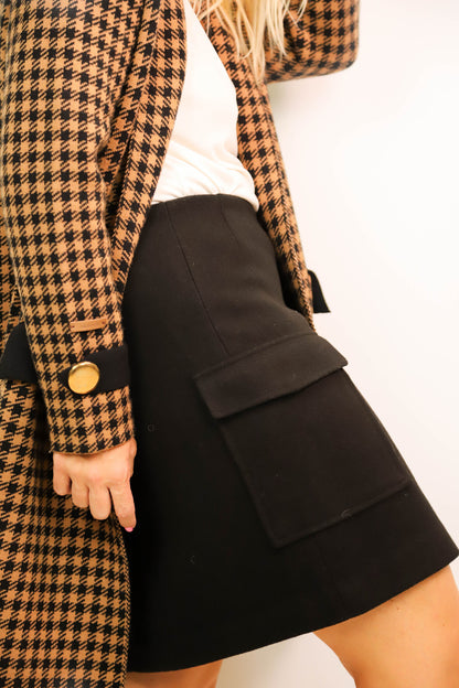 Jupe en feutre noire Vero Moda Taille L