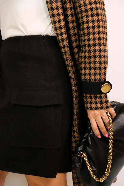 Jupe en feutre noire Vero Moda Taille L