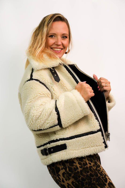 Blouson oversize beige Zara Taille XS