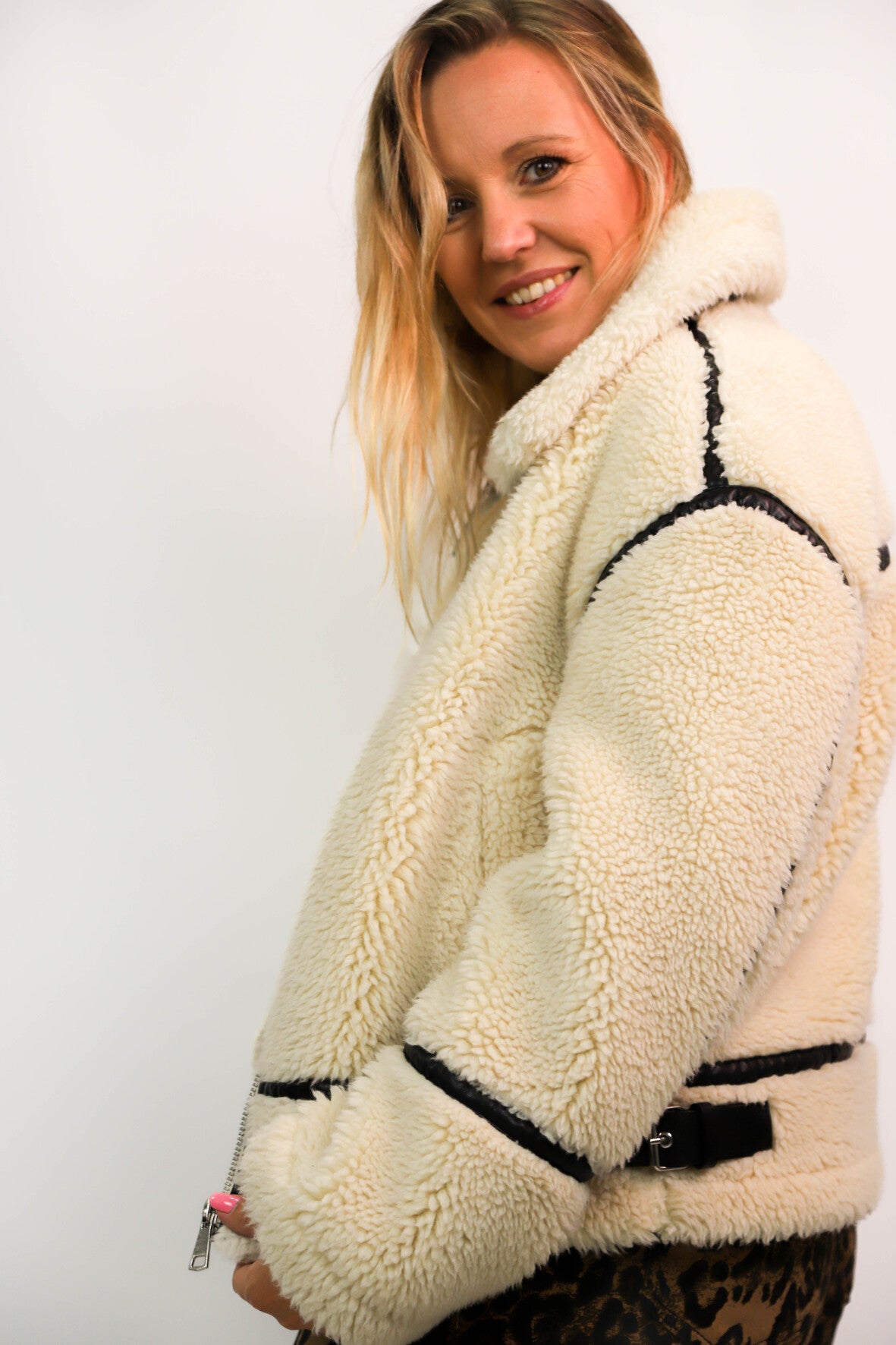 Blouson oversize beige Zara Taille XS
