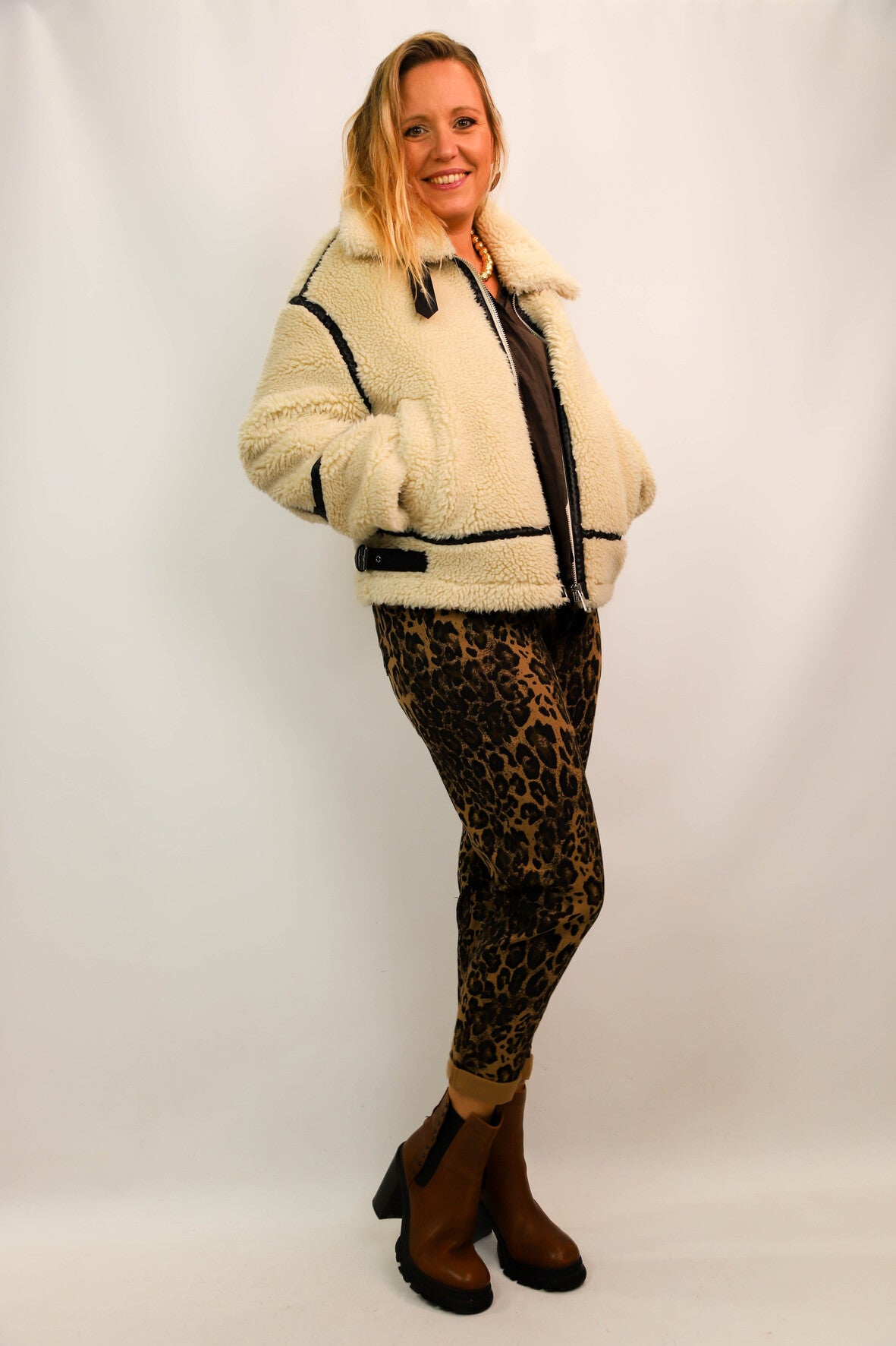 Blouson oversize beige Zara Taille XS