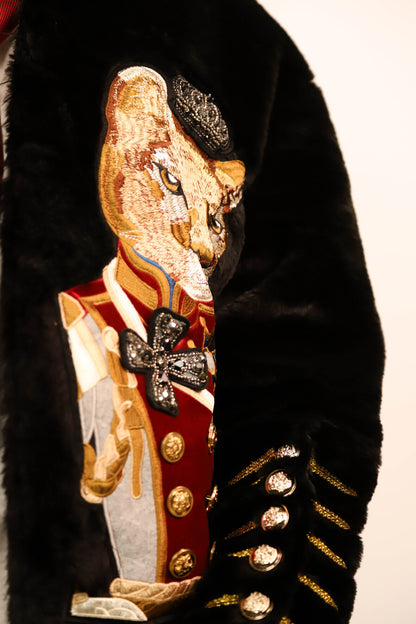 Manteau noir Spirit Animal Taille L