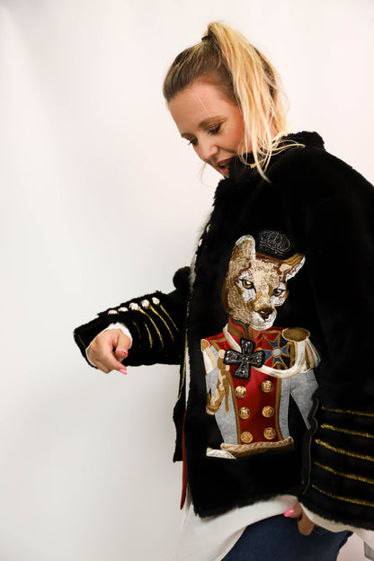 Manteau noir Spirit Animal Taille L