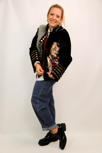 Manteau noir Spirit Animal Taille L