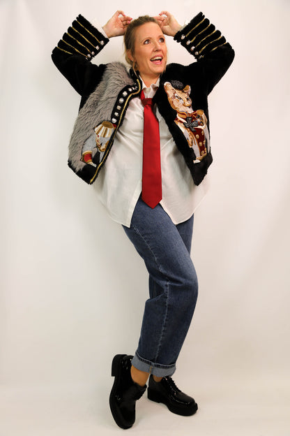 Manteau noir Spirit Animal Taille L