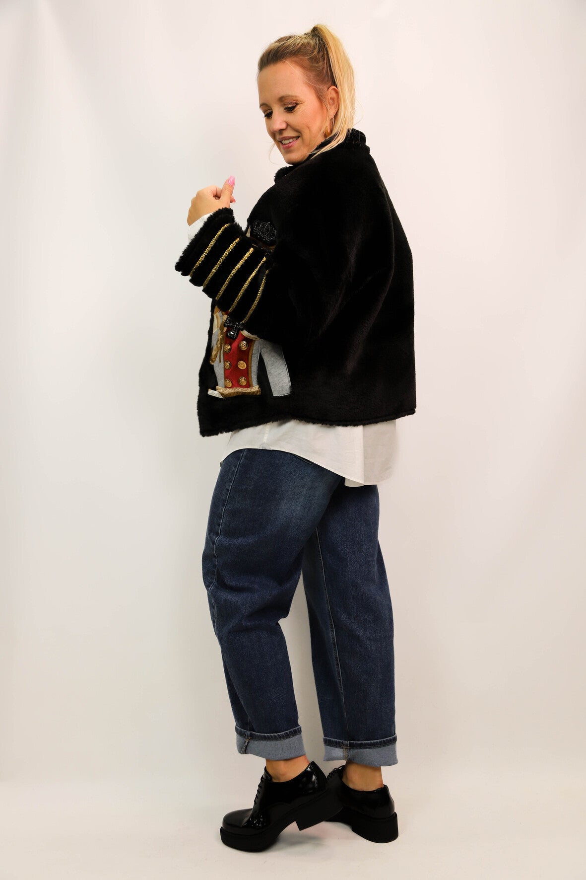 Manteau noir Spirit Animal Taille L