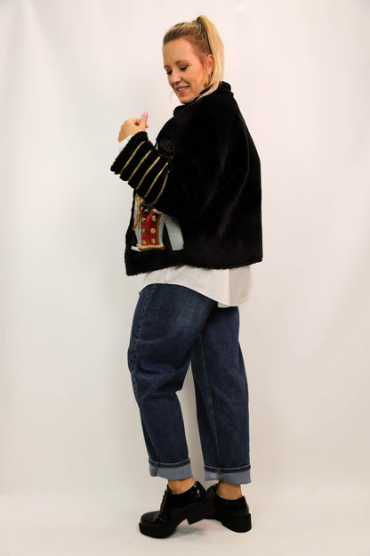 Manteau noir Spirit Animal Taille L