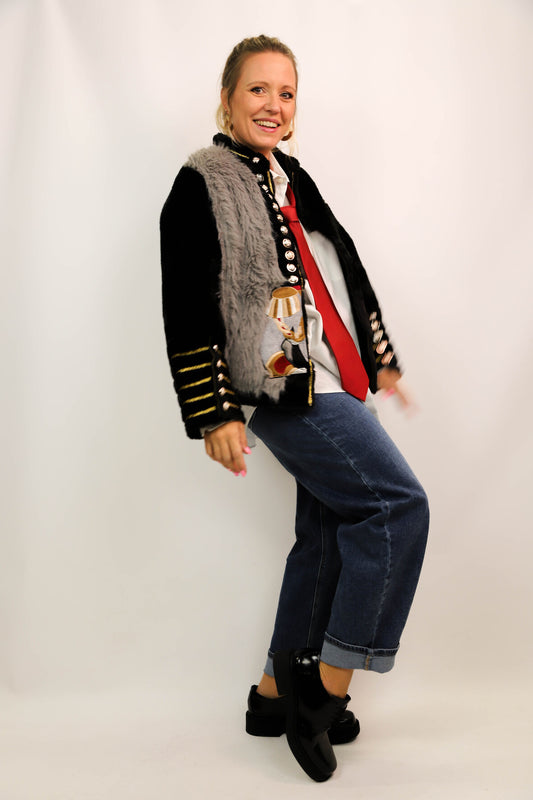 Manteau noir Spirit Animal Taille L