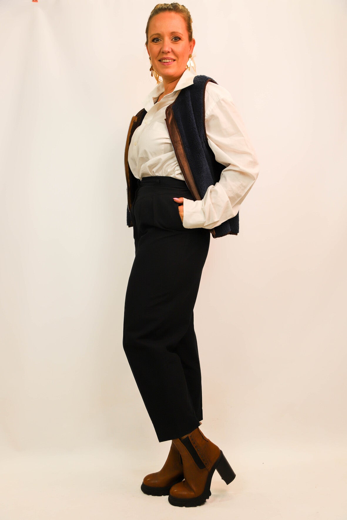 Pantalon noir Louis Feraud Taille L
