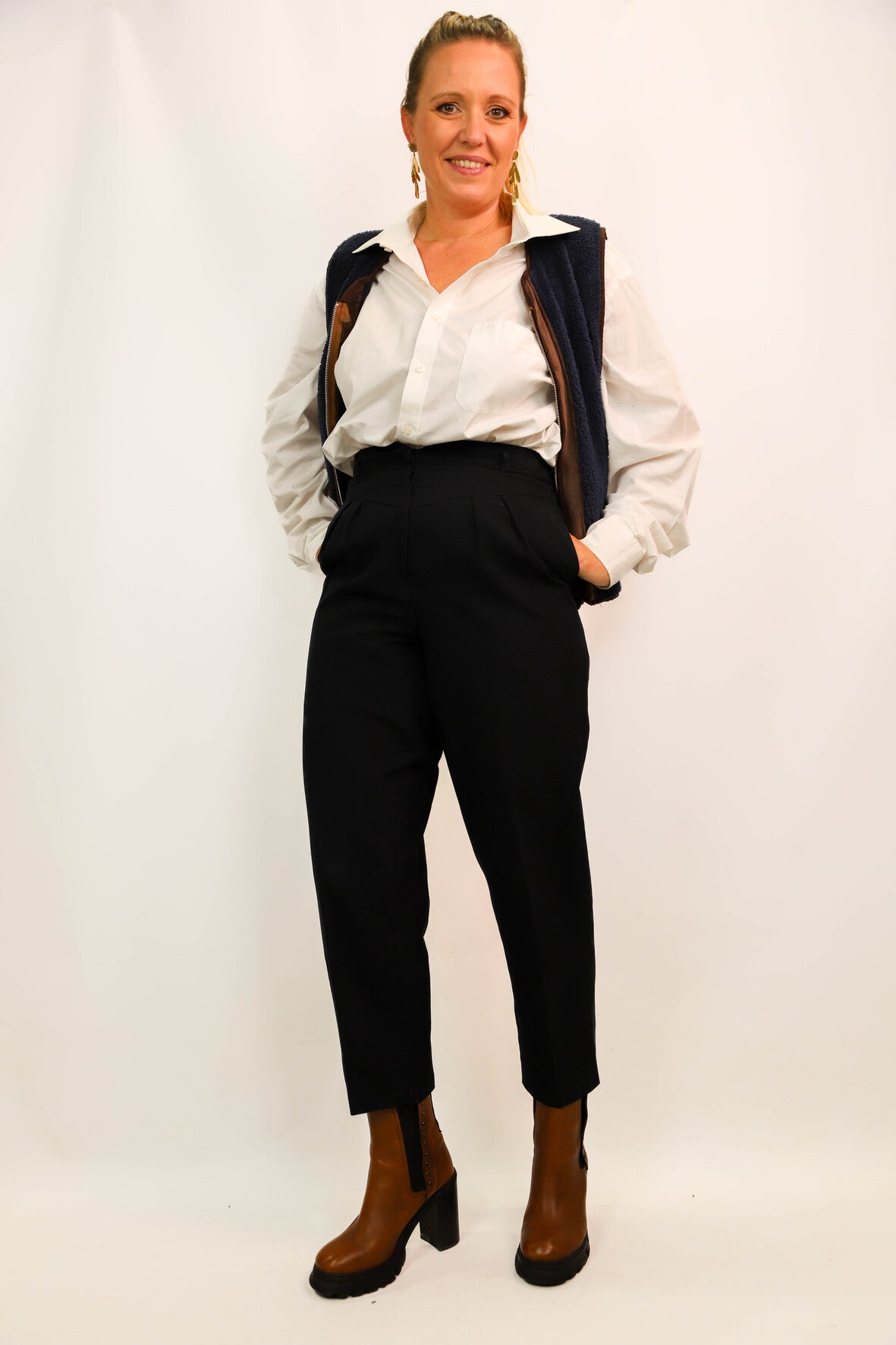 Pantalon noir Louis Feraud Taille L