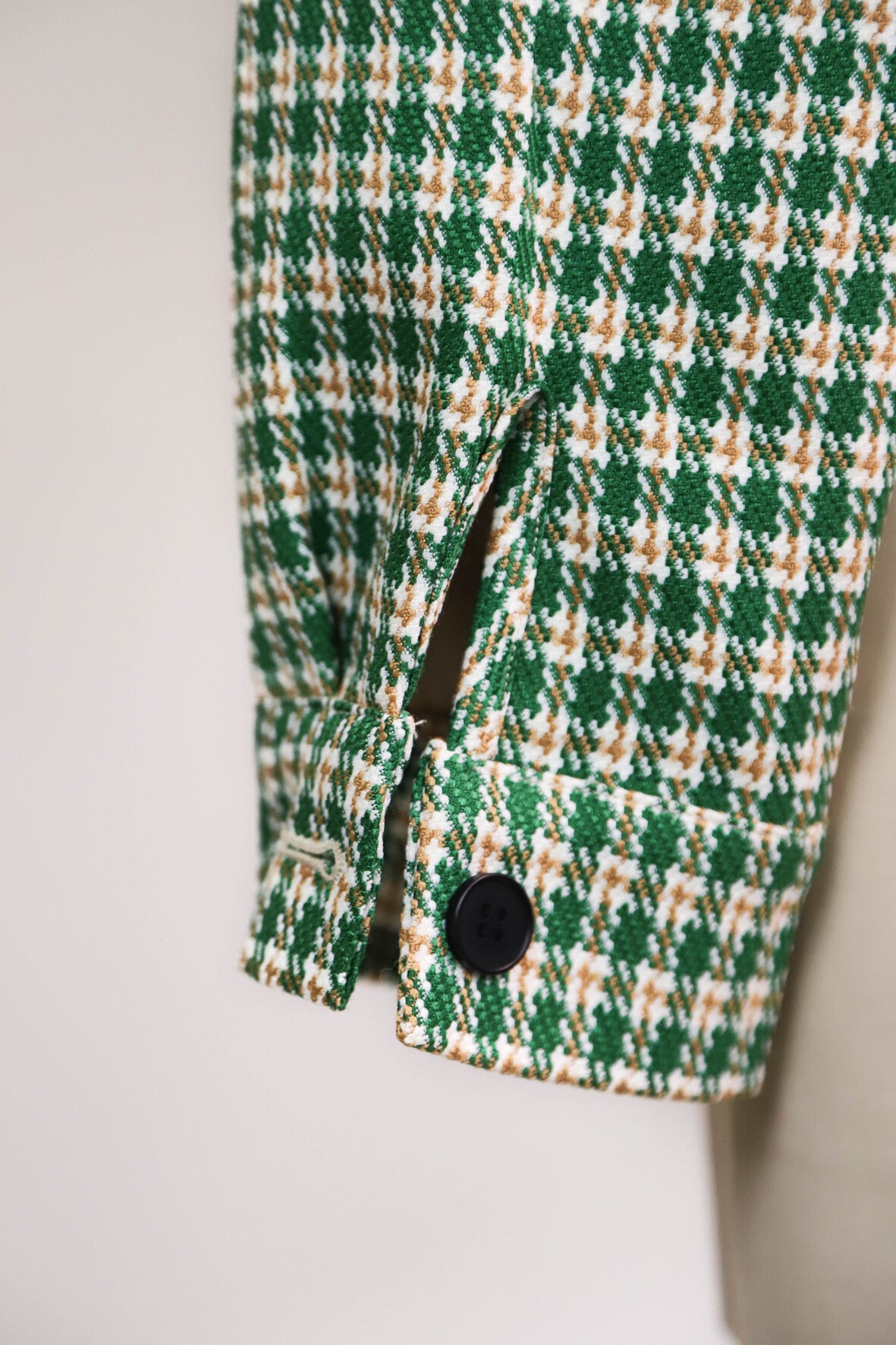 Veste blazer beige et verte Aïkha Taille M