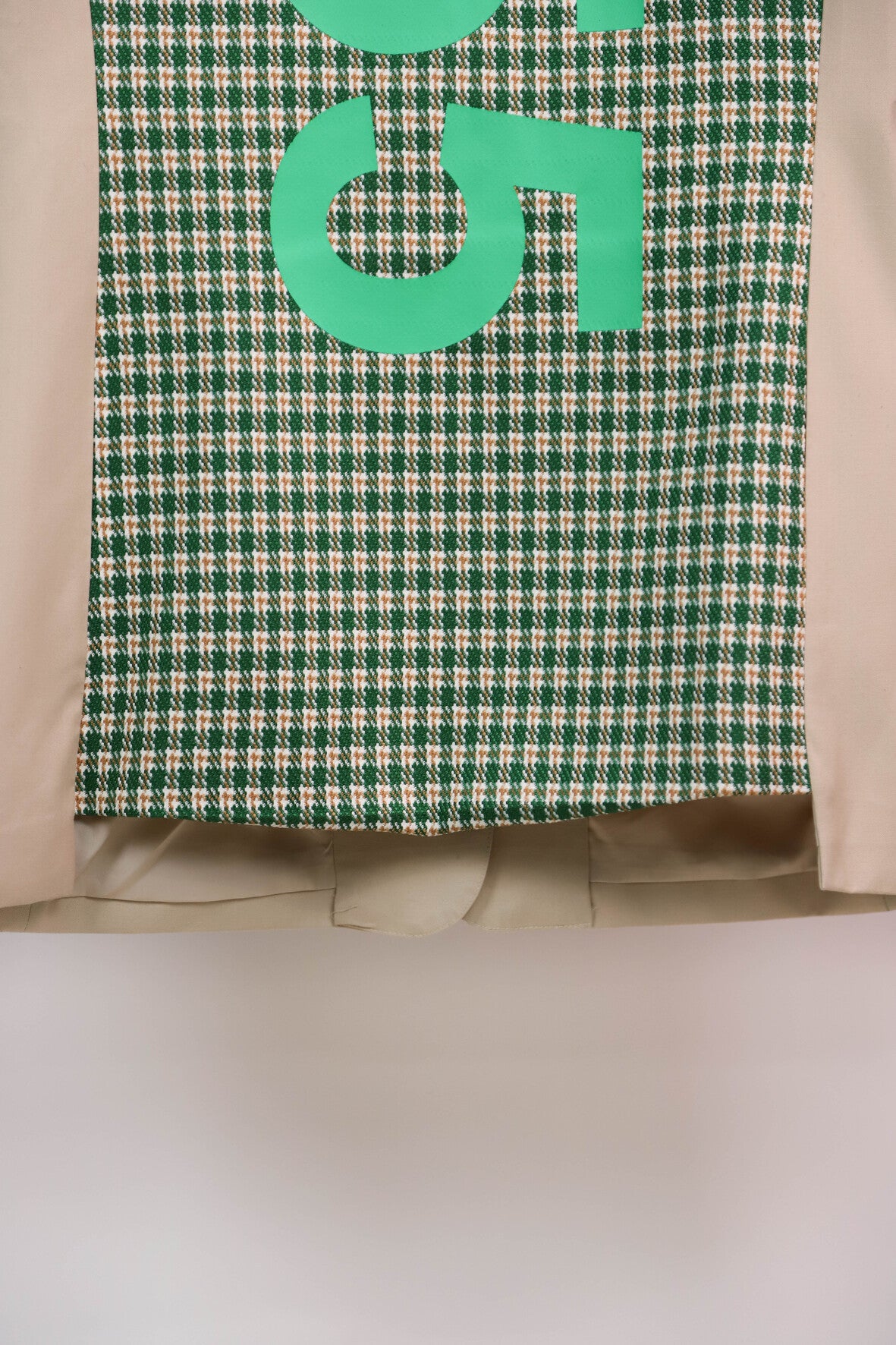 Veste blazer beige et verte Aïkha Taille M