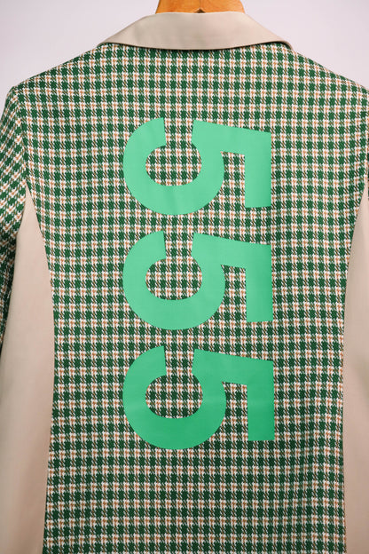 Veste blazer beige et verte Aïkha Taille M