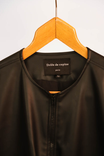 Veste simili cuir noire Drole de Copine Taille Unique - NEUF