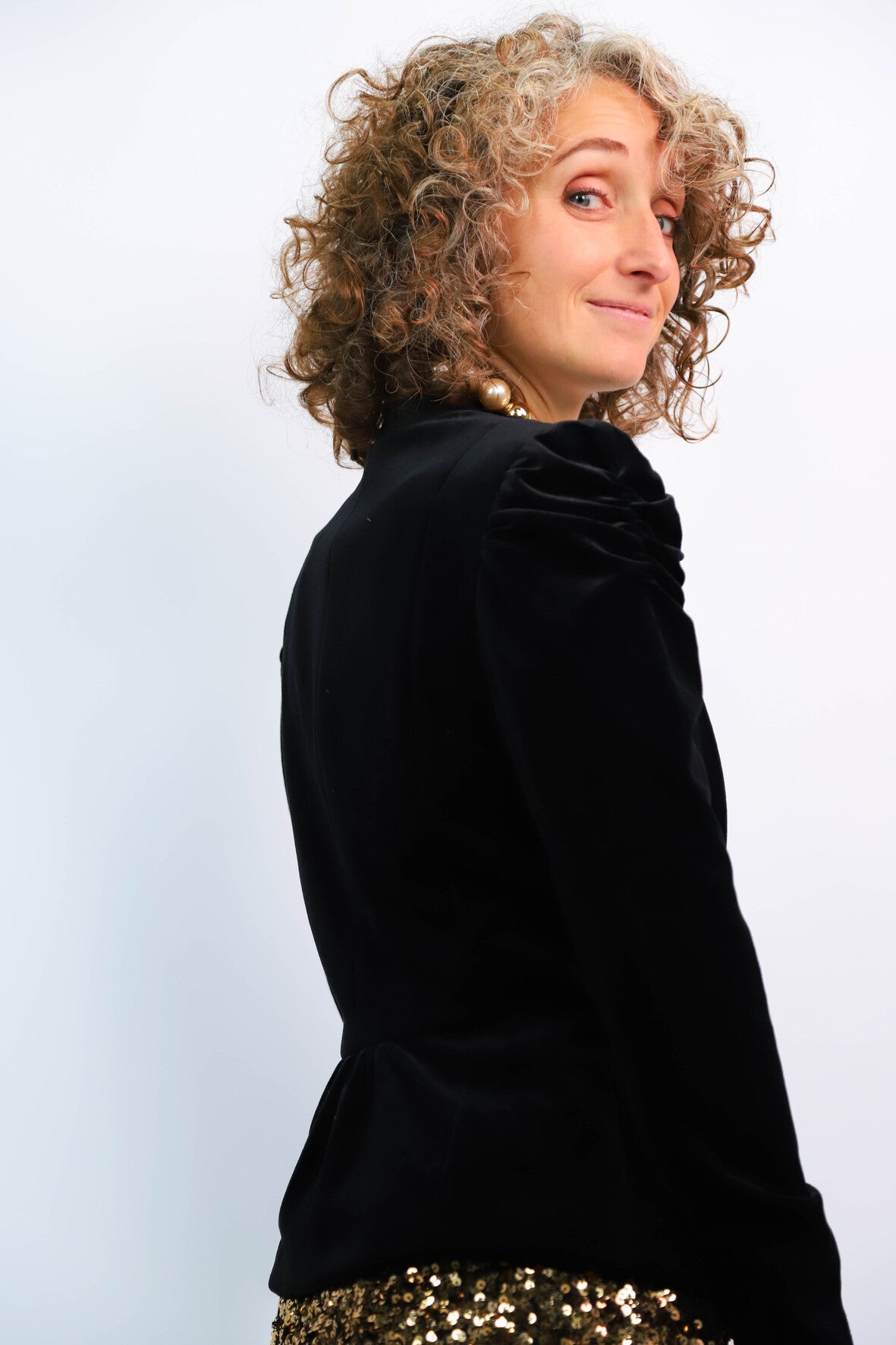 Veste blazer en velours noir Esprit Taille XS