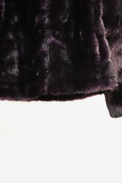 Manteau en fausse fourrure noir 123 Taille L