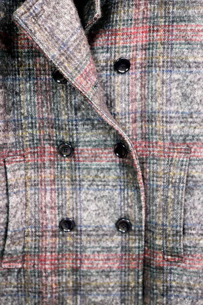 Manteau gris à carreaux Zara Taille L