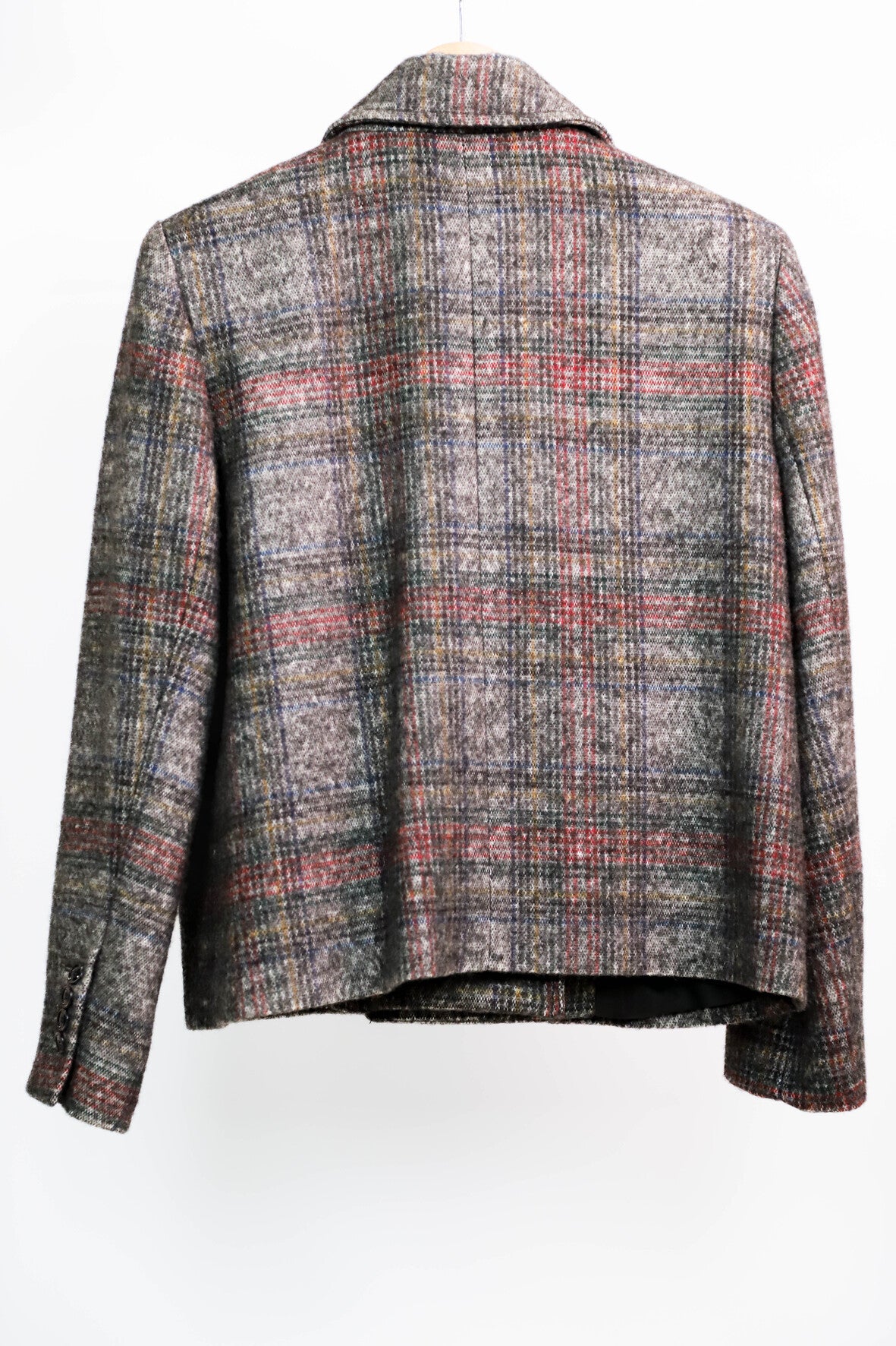 Manteau gris à carreaux Zara Taille L