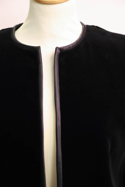 Veste en velours noire Louis Feraud Taille M